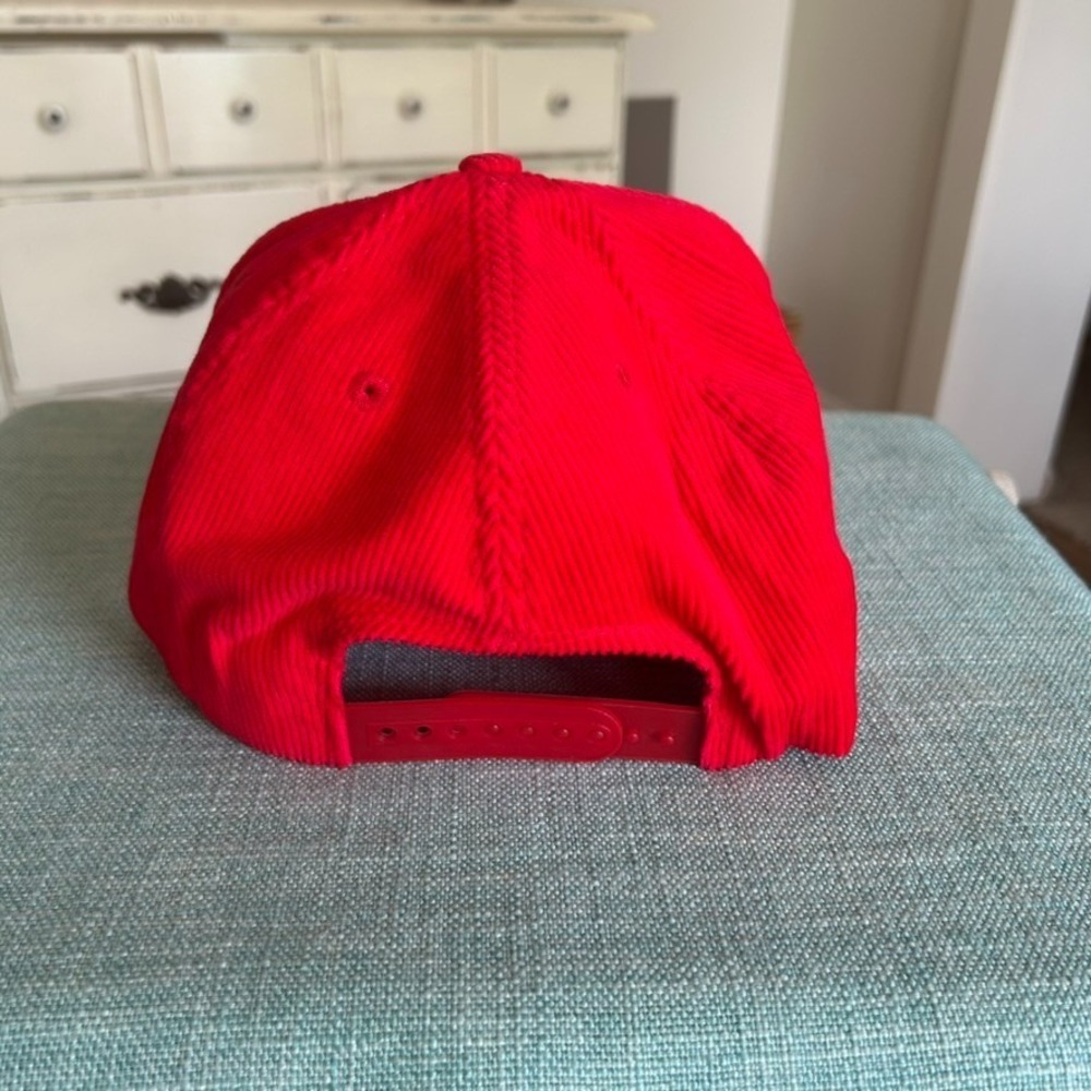 National Baseball Hall of Fame Cooperstown NY Red Corduroy Snapback‎ Cap Hat - Picture 5 of 10